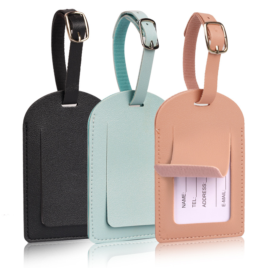 Men'S Accessories Holder - Women Men Luggage Tags PU Leather