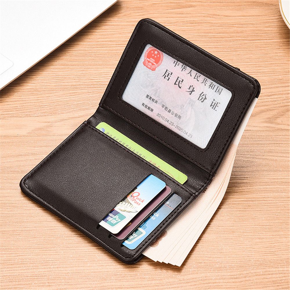 Money Clip Slim - Men Bussiness Wallet Short Skin Wallets