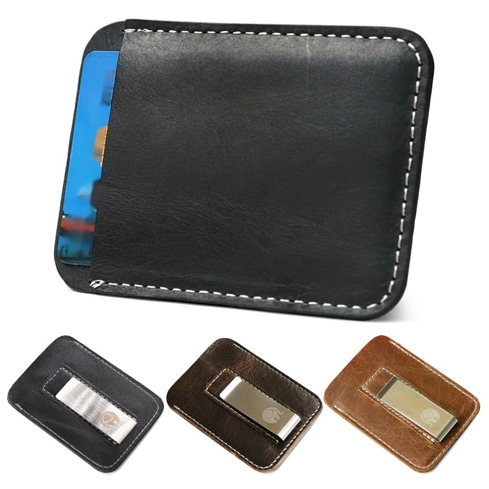 Money Clip Slim - New Leather Genuine Leather Money Clip