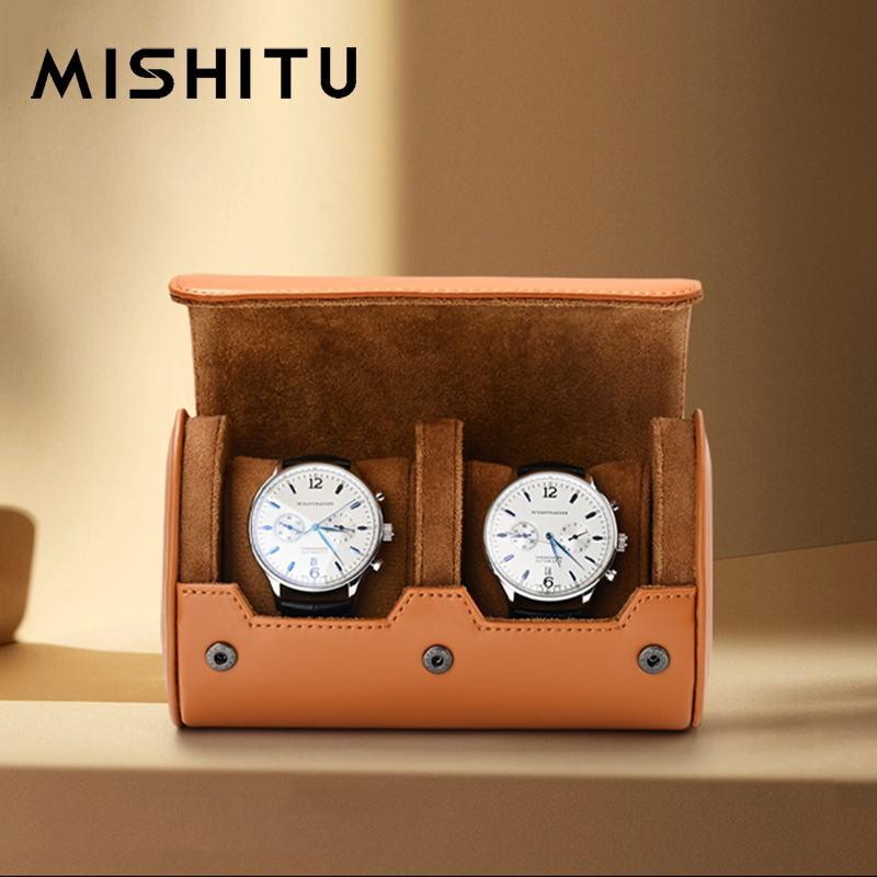 Men'S Accessories Drawer Organizer - MISHITU 1/2/3-Slot Watch Storage Roll Travel