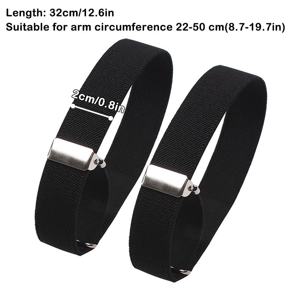 Men'S Accessories Holder - 2pcs Adjustable Elastic Armband Shirt Sleeve
