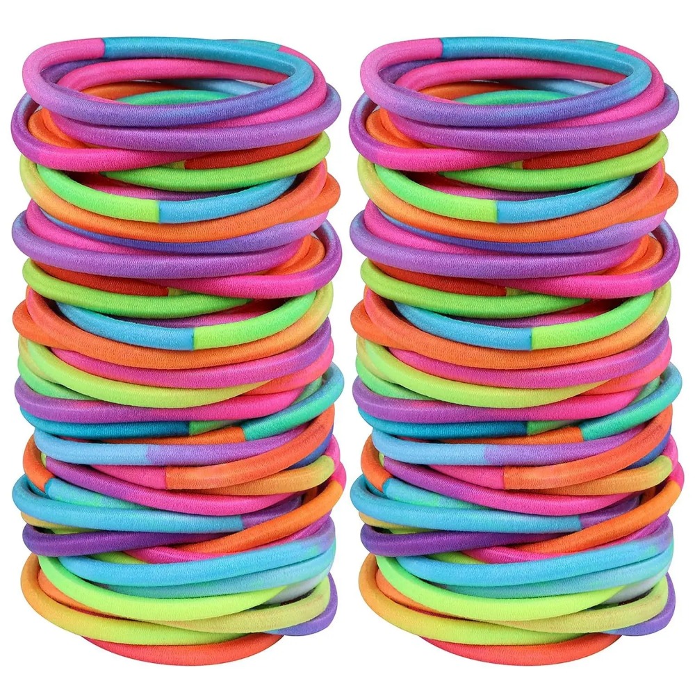 Men'S Accessories Holder - 10/30/50Pcs 4mm Black Elastic Hair Bands