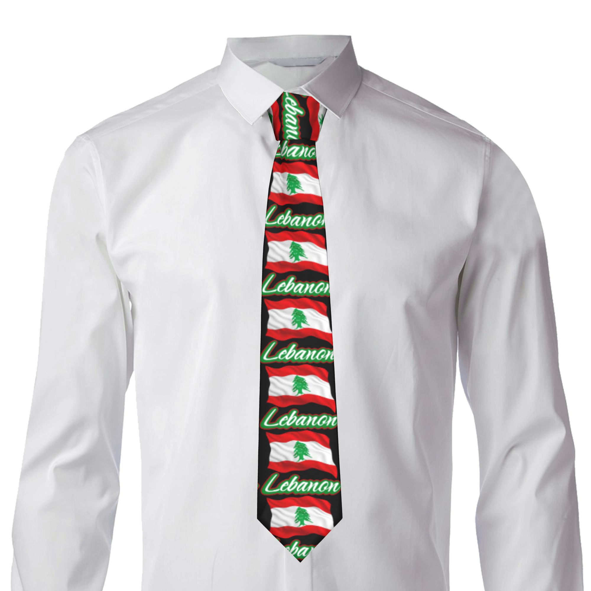 Lebanese Flag of Lebanon Tie   - Men Accessories Lebanon ulasan dan harga