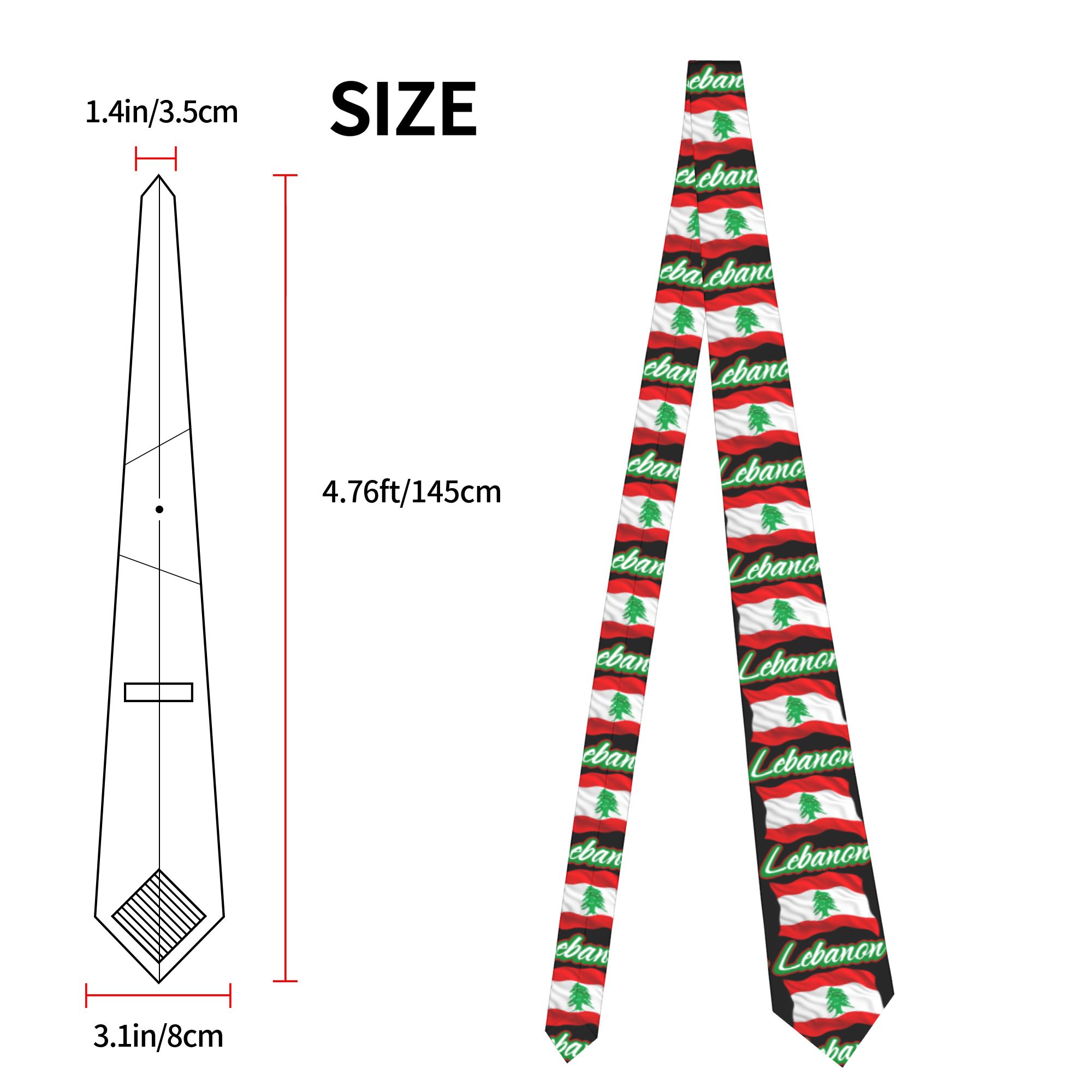 Lebanese Flag of Lebanon Tie   - Men Accessories Lebanon ulasan dan harga