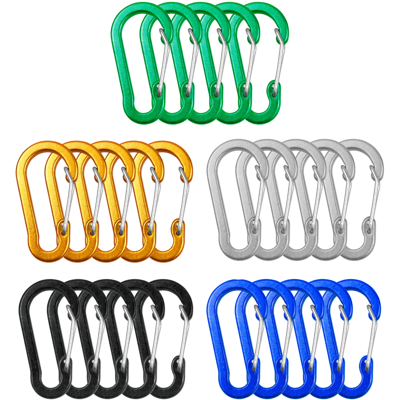 5/10/12pcs Carabiner Clips Min - Keychain Multi Tool ulasan dan harga