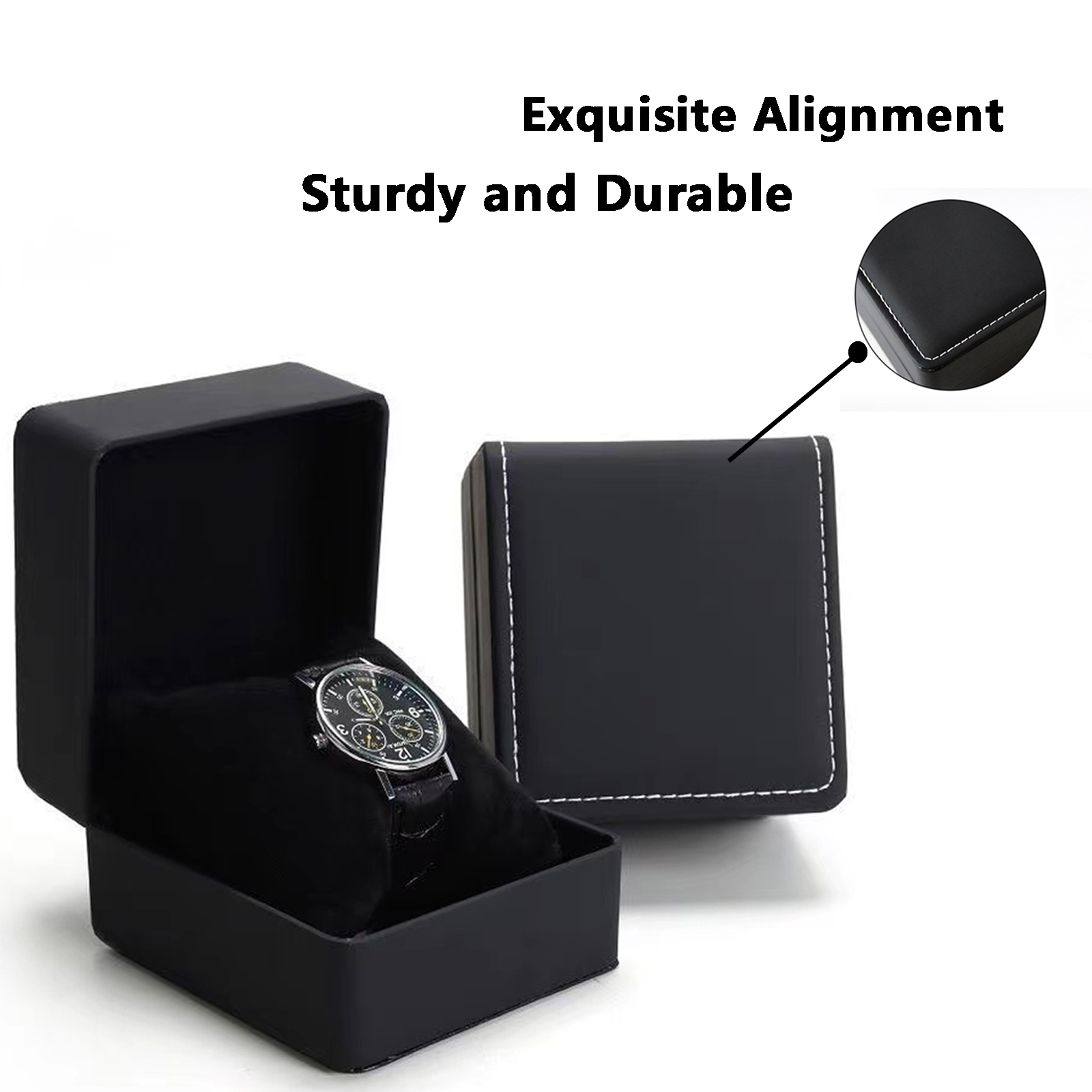 Lnofxas Black Single Watch Gif - Men Accessories Organiser ulasan dan harga