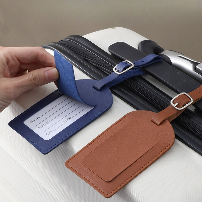 Women Men Luggage Tags PU Leat - Men'S Accessories Holder ulasan dan harga
