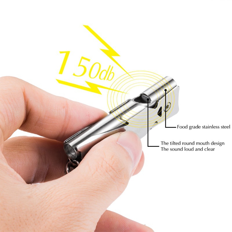 Outdoor EDC Survival Whistle H - Keychain Multi Tool ulasan dan harga