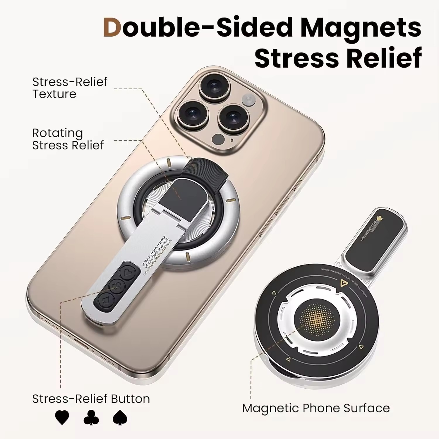 Double Sided Magnetic Finger R - Men'S Accessories Holder ulasan dan harga