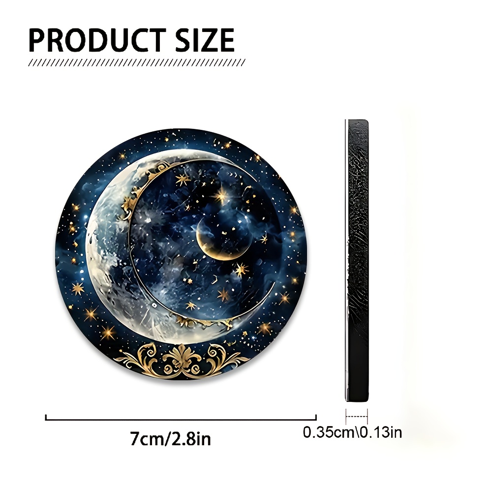 2pcs Starry Night Moon Car Cup - Men'S Accessories Holder ulasan dan harga