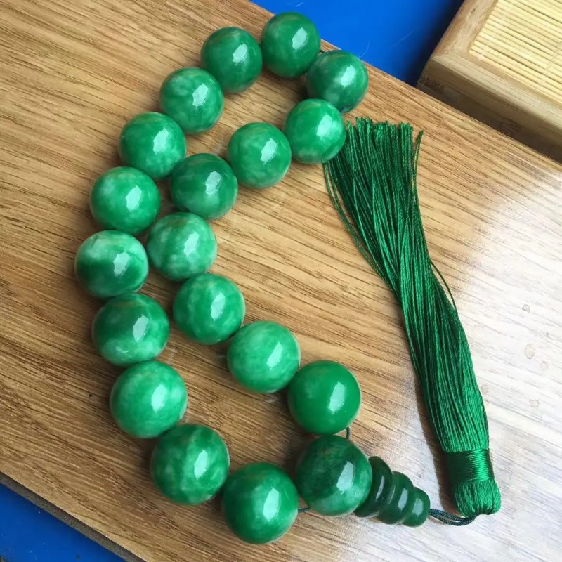 Natural  Green Jade Bracelets  - Bracelet Beaded Men ulasan dan harga