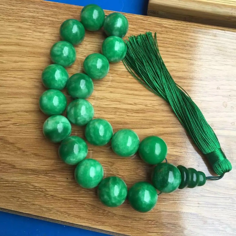 Natural  Green Jade Bracelets  - Bracelet Beaded Men ulasan dan harga