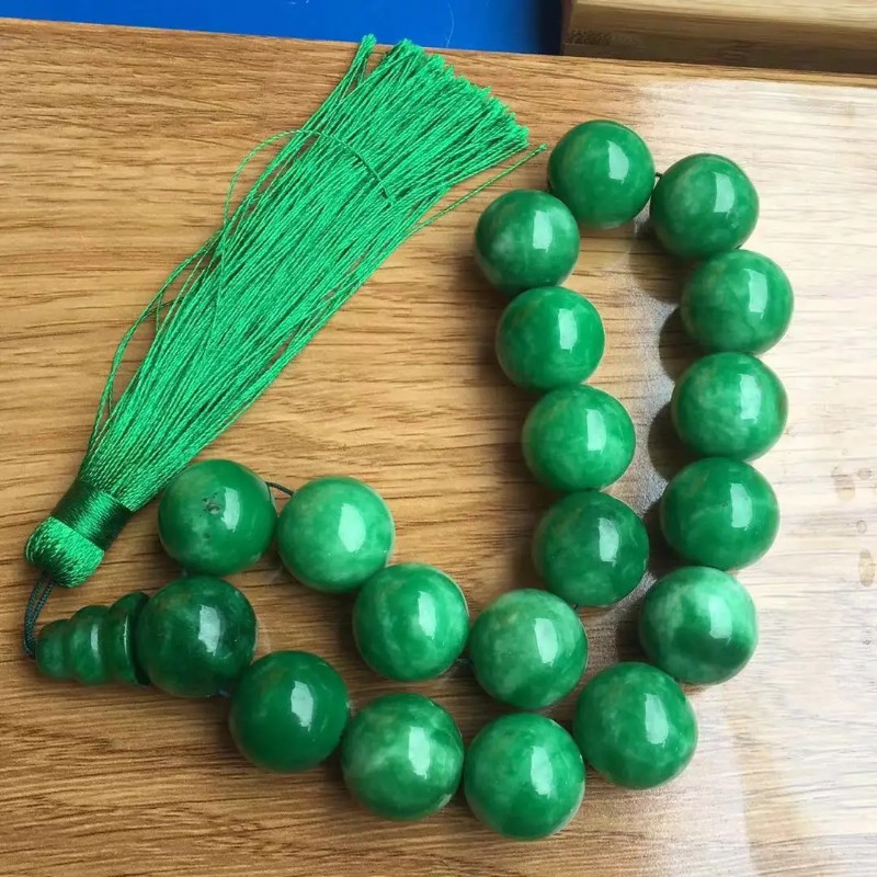 Natural  Green Jade Bracelets  - Bracelet Beaded Men ulasan dan harga