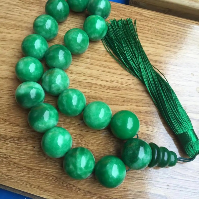 Natural  Green Jade Bracelets  - Bracelet Beaded Men ulasan dan harga