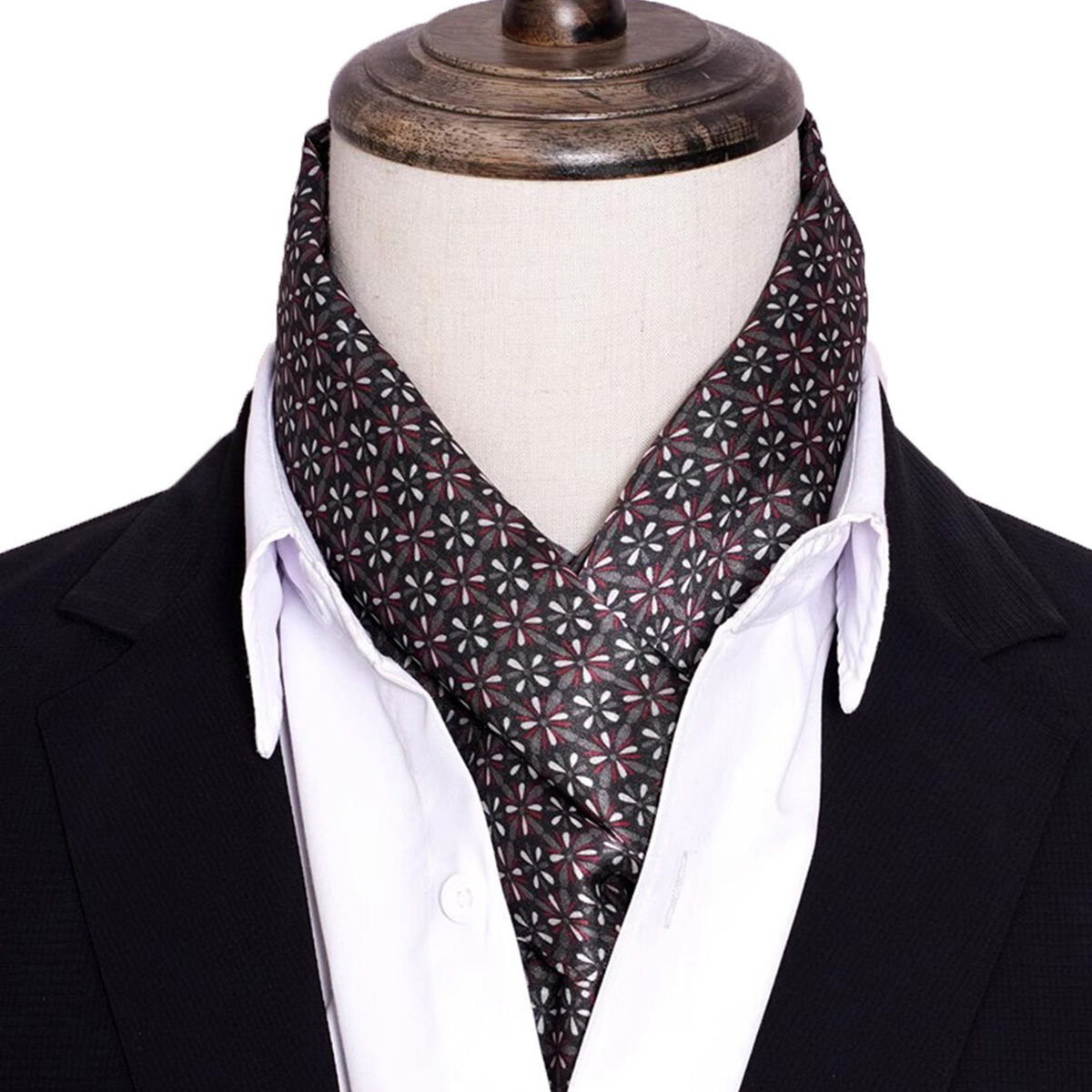 New Men's Stripe Silk Scarf Ho - Men Accessories For Travel ulasan dan harga