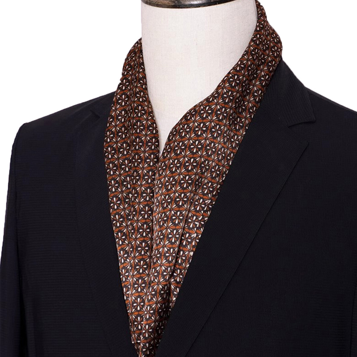 New Men's Stripe Silk Scarf Ho - Men Accessories For Travel ulasan dan harga
