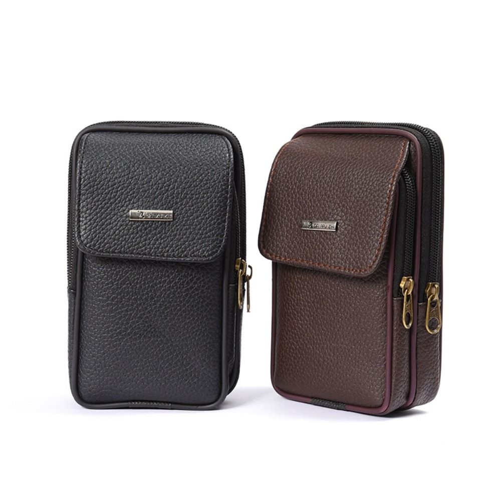 Casual PU Leather Men Waist Ba - Men Accessories For Travel ulasan dan harga