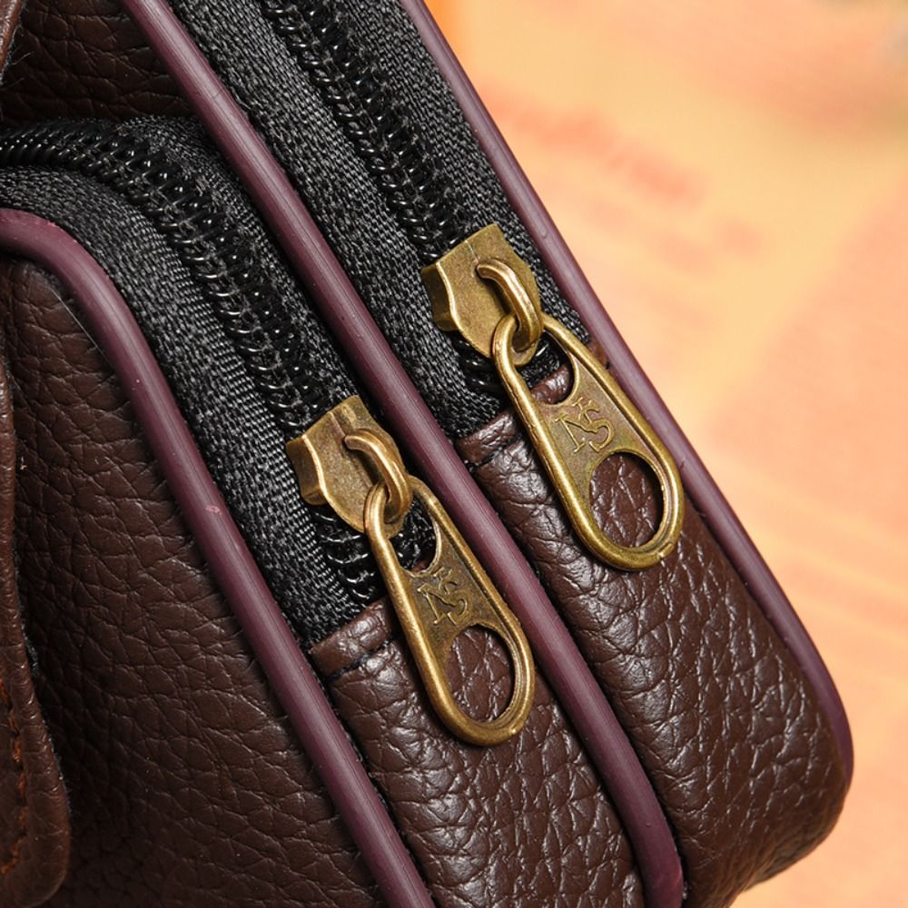Casual PU Leather Men Waist Ba - Men Accessories For Travel ulasan dan harga