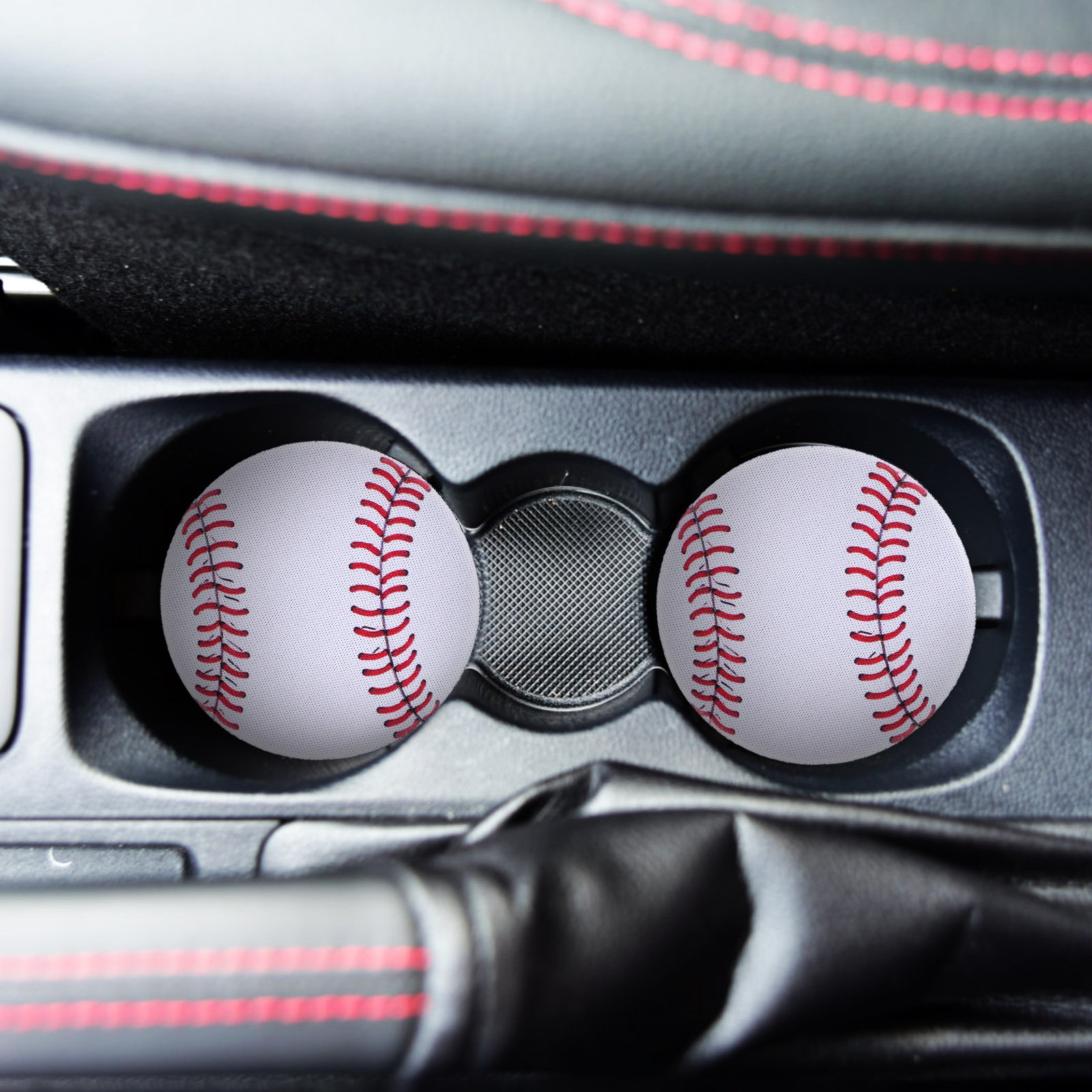 2Pcs Baseball Theme Car Cup Ho - Men'S Accessories Holder ulasan dan harga