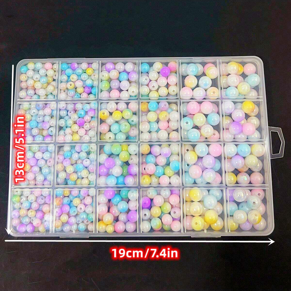 800pcs/24 grid set box 6mm/8mm - Bracelet Beaded Men ulasan dan harga