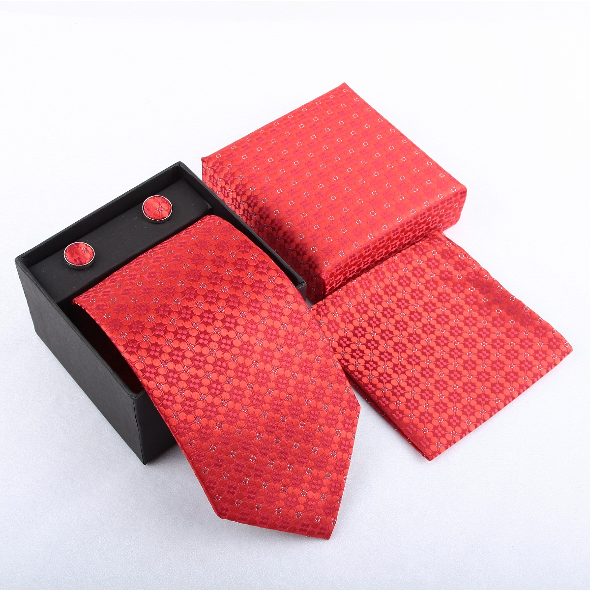 Casual Men's Neck Tie Handkerc - Cufflink Box Set ulasan dan harga