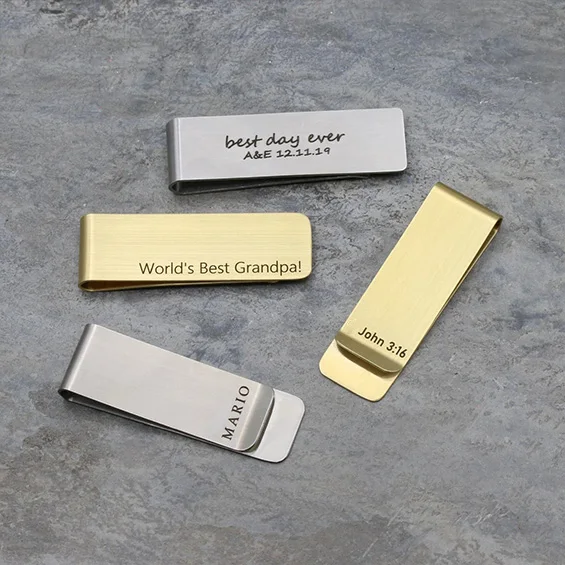 Personalized Money Clip Engrav - Money Clip Slim ulasan dan harga