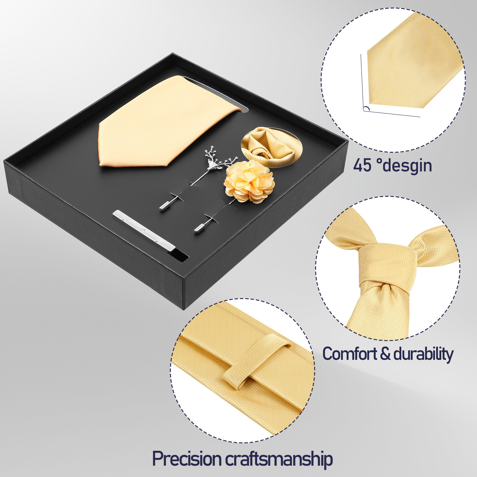 5 pcs Men'S Tie Set Necktie Po - Men Accessories Gift ulasan dan harga