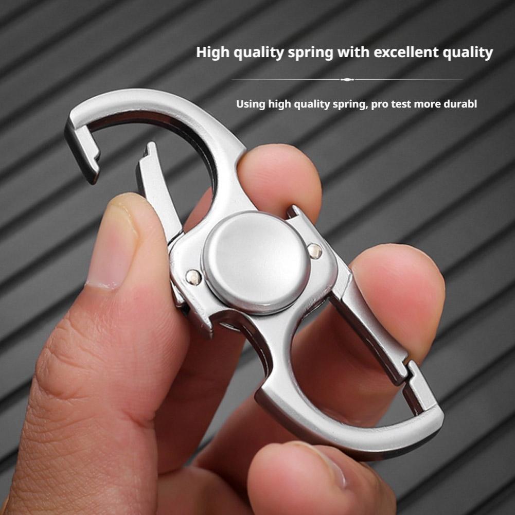 Metal Fidget Spinner Carabiner - Keychain Multi Tool ulasan dan harga