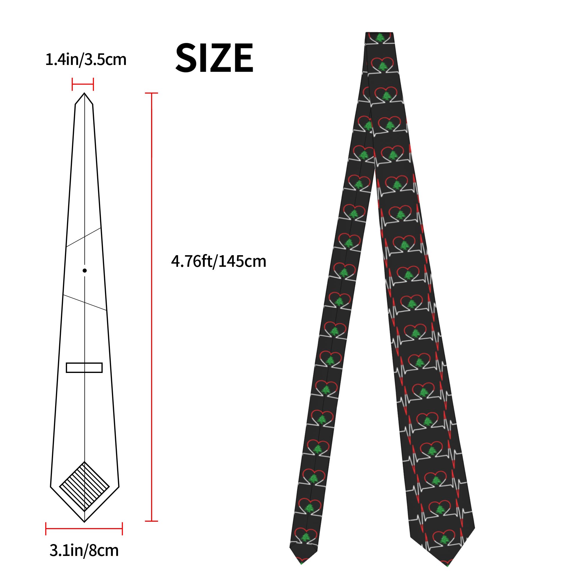 Heartbeat ECG Lebanon Tie Leba - Men Accessories Lebanon ulasan dan harga