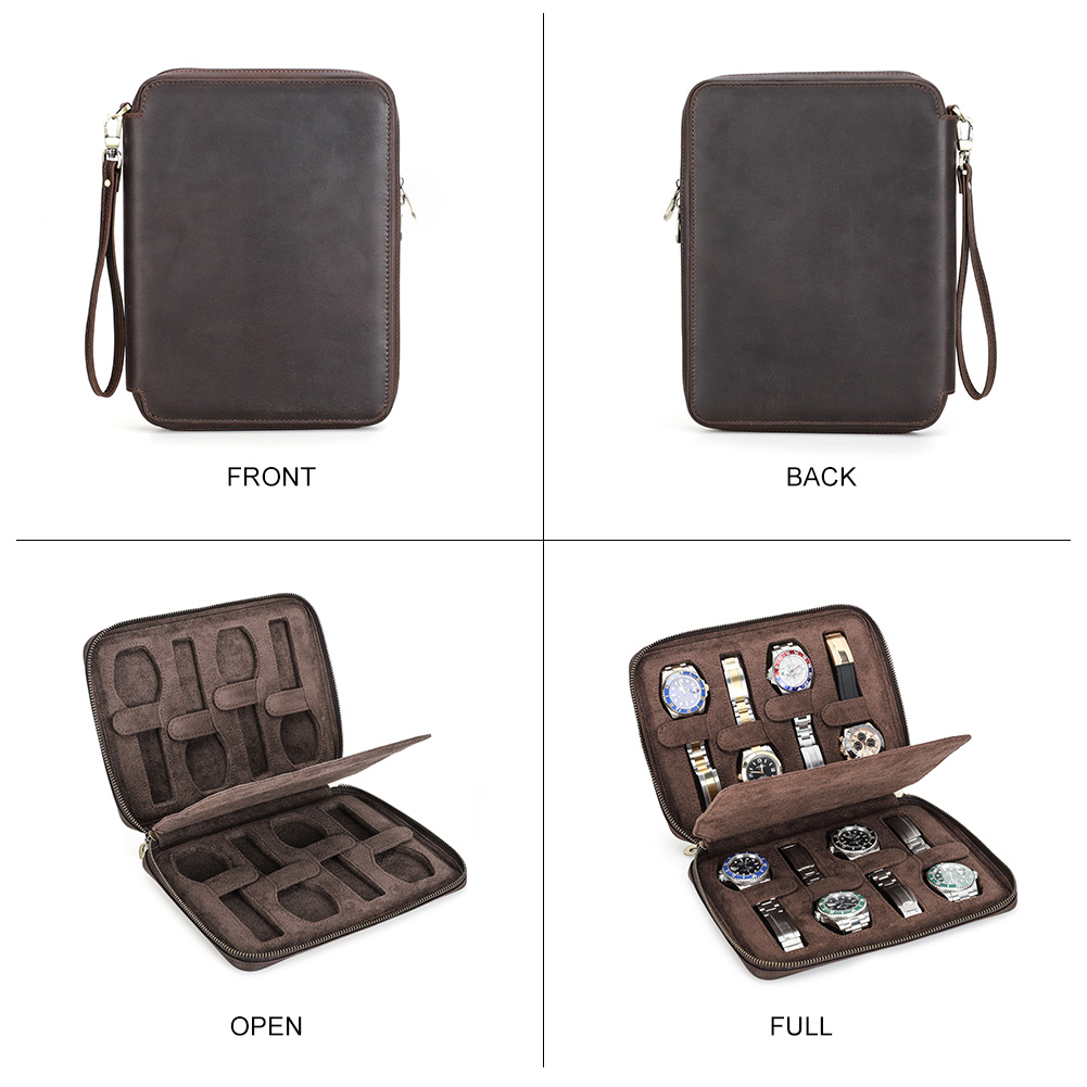 New 2/4/6/8 Slots Genuine Leat - Men Accessories Organiser ulasan dan harga