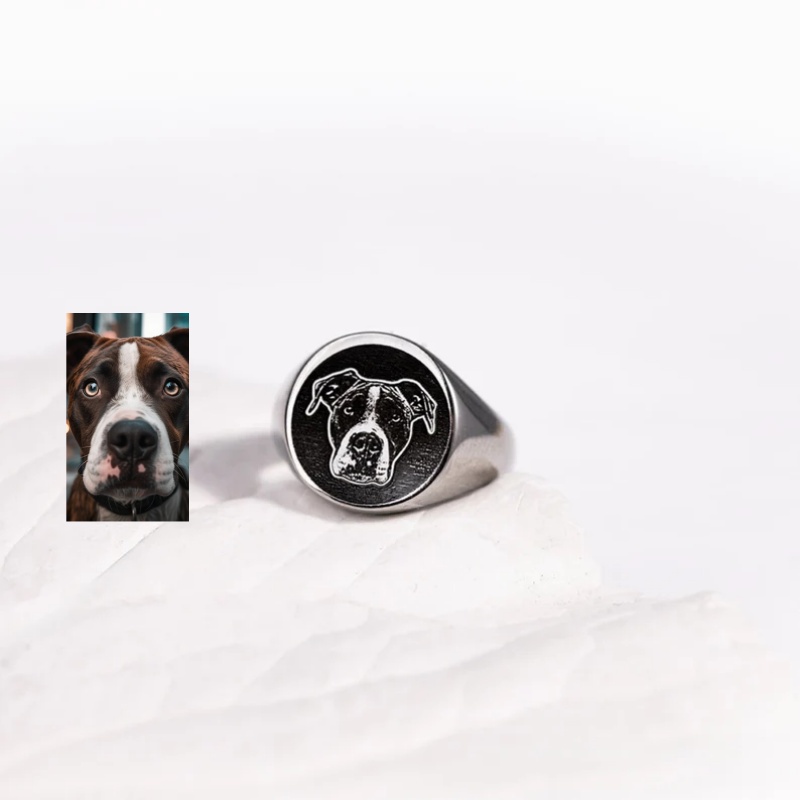 Custom Engrave Photo Signet Ri - Men Accessories Photos ulasan dan harga