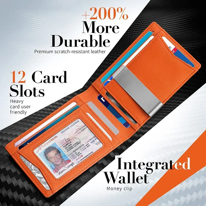 Carbon Fiber Mens Wallet Money - Money Clip Slim ulasan dan harga