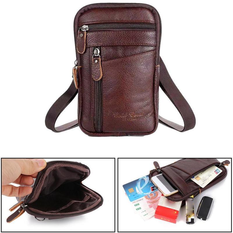 Men Genuine Leather Bag Vertic - Men Accessories For Travel ulasan dan harga