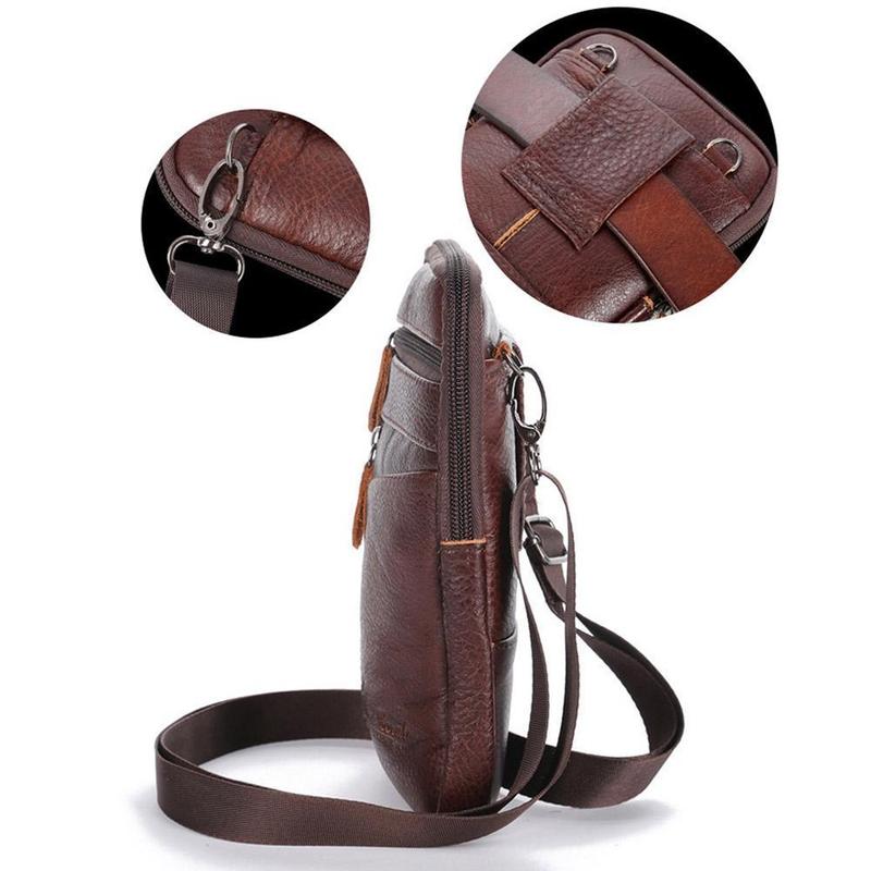 Men Genuine Leather Bag Vertic - Men Accessories For Travel ulasan dan harga