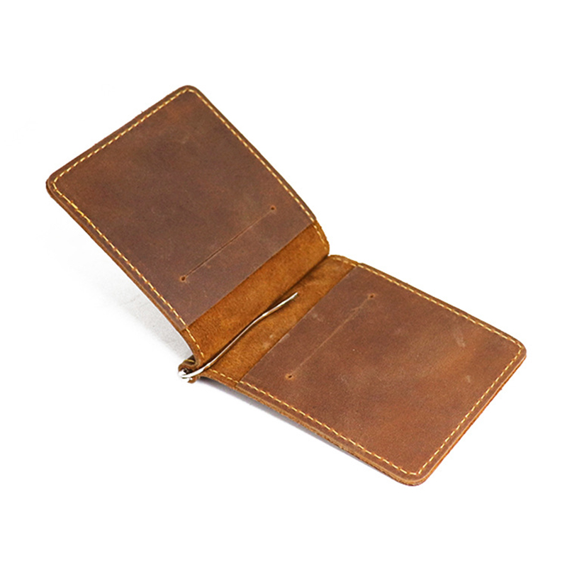 Handmade Genuine Leather Money - Money Clip Slim ulasan dan harga