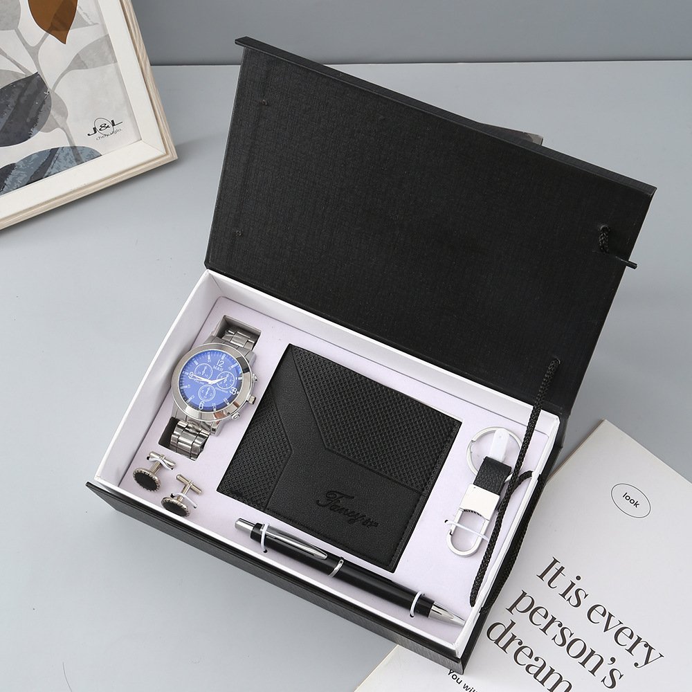 New Watch Men's Gift Set with  - Cufflink Box Set ulasan dan harga