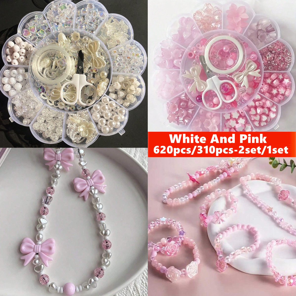 2Set/1Set 13 Grids Acrylic Flo - Bracelet Beaded Men ulasan dan harga