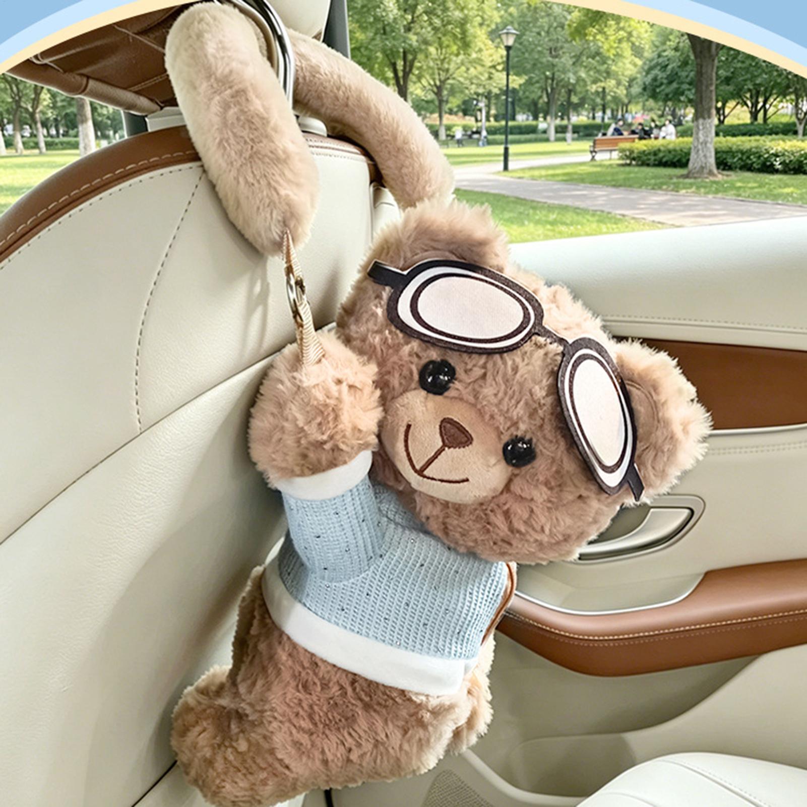 Car Tissue Box Bear Cartoon Ha - Men Accessories Organiser ulasan dan harga