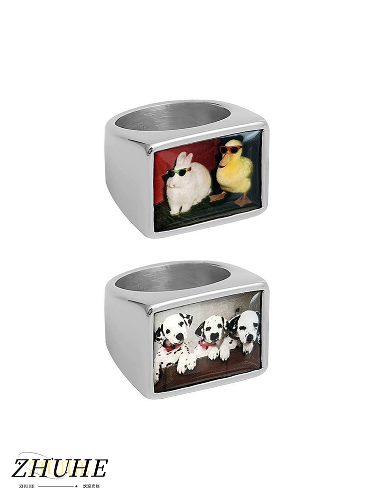 Copper Alloy Animal Photo Prin - Men Accessories Photos ulasan dan harga