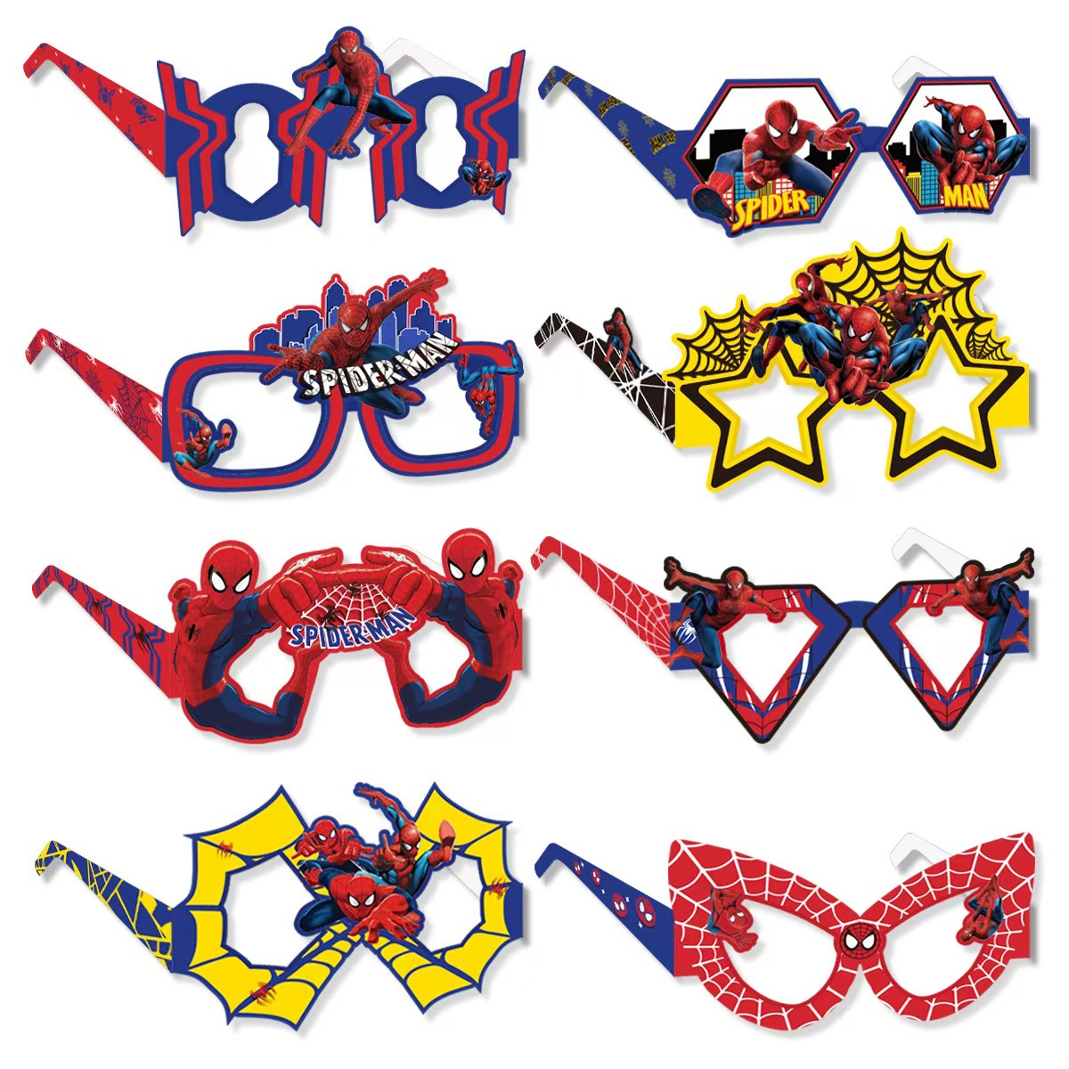 8PCS Spider-Man Paper Eco-Frie - Men Accessories Photos ulasan dan harga