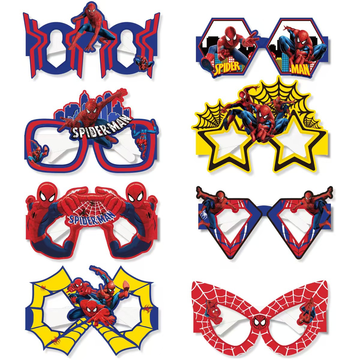 8PCS Spider-Man Paper Eco-Frie - Men Accessories Photos ulasan dan harga