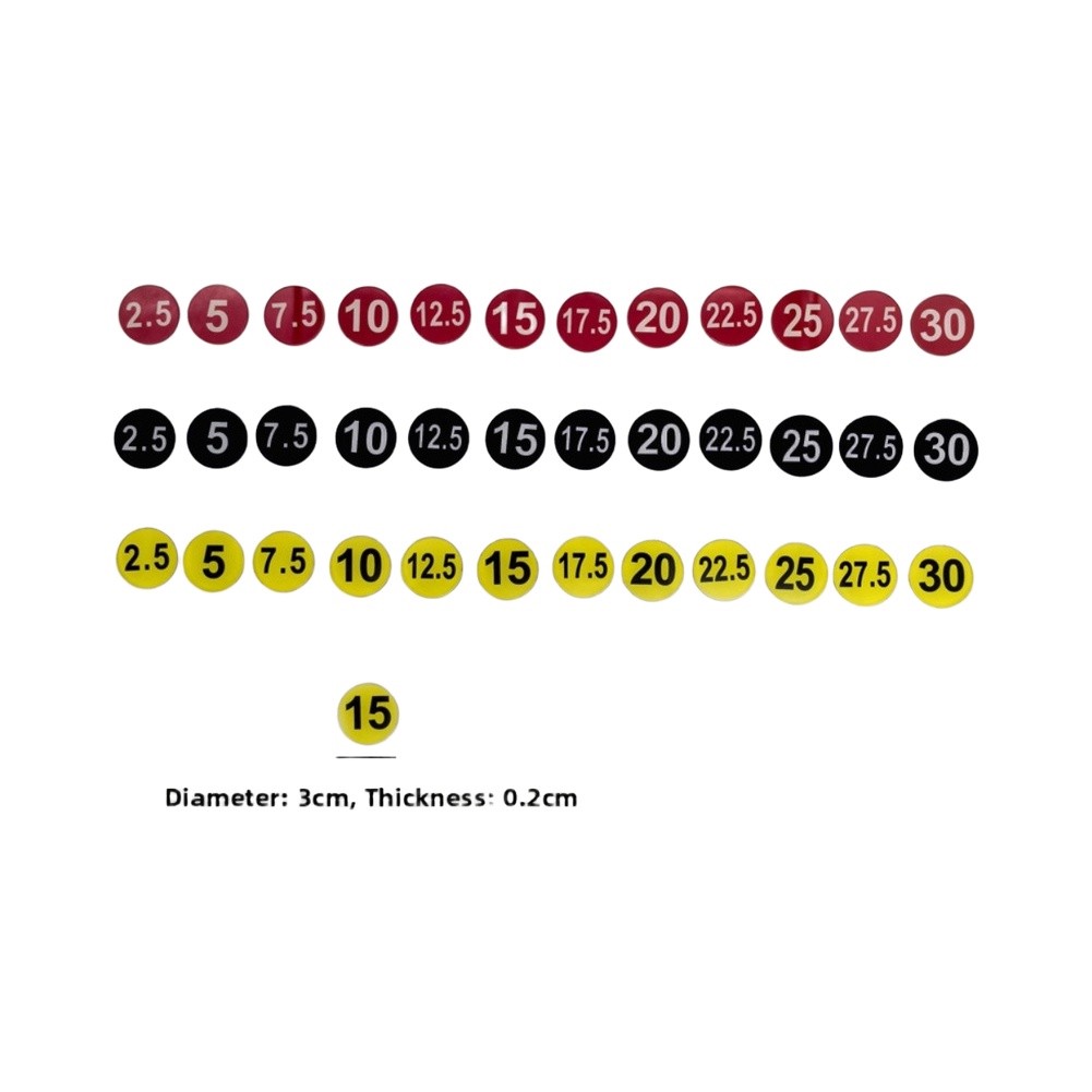 Weight Rack Label Stickers 5kg - Men'S Accessories ulasan dan harga