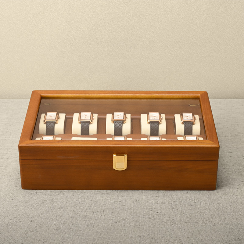 Oirlv 10 Grids Watch Box Woode - Men Accessories Organiser ulasan dan harga