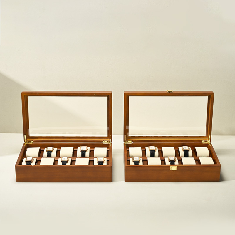 Oirlv 10 Grids Watch Box Woode - Men Accessories Organiser ulasan dan harga