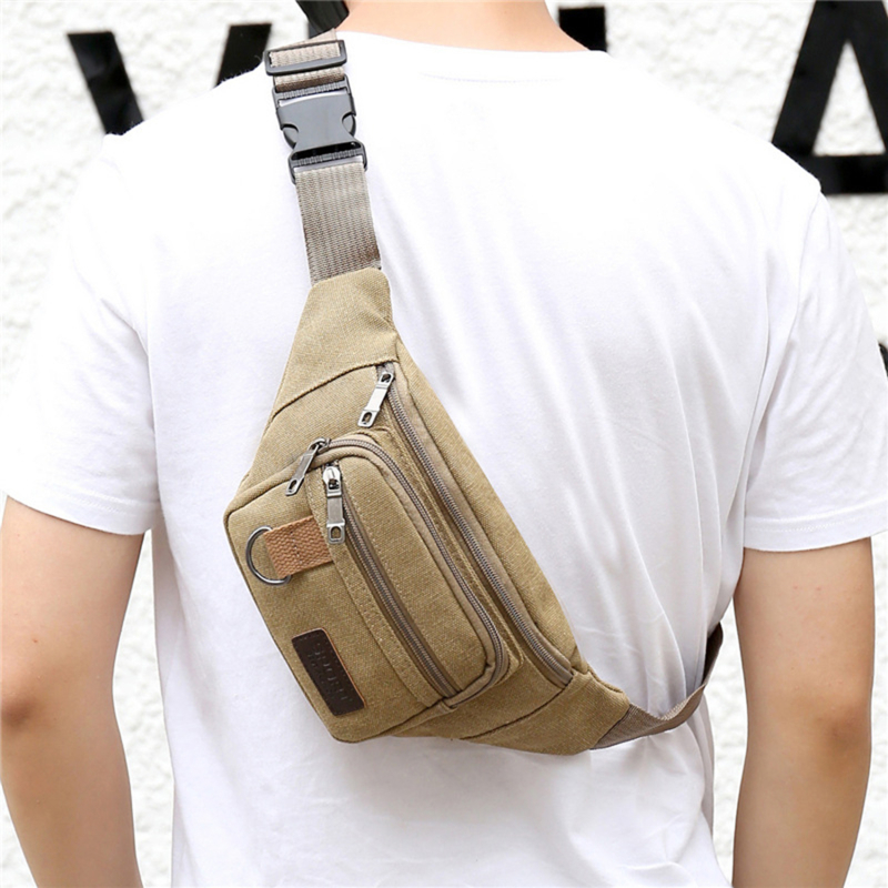 Chest Bag Canvas Waist Bag Wom - Men Accessories Bag ulasan dan harga