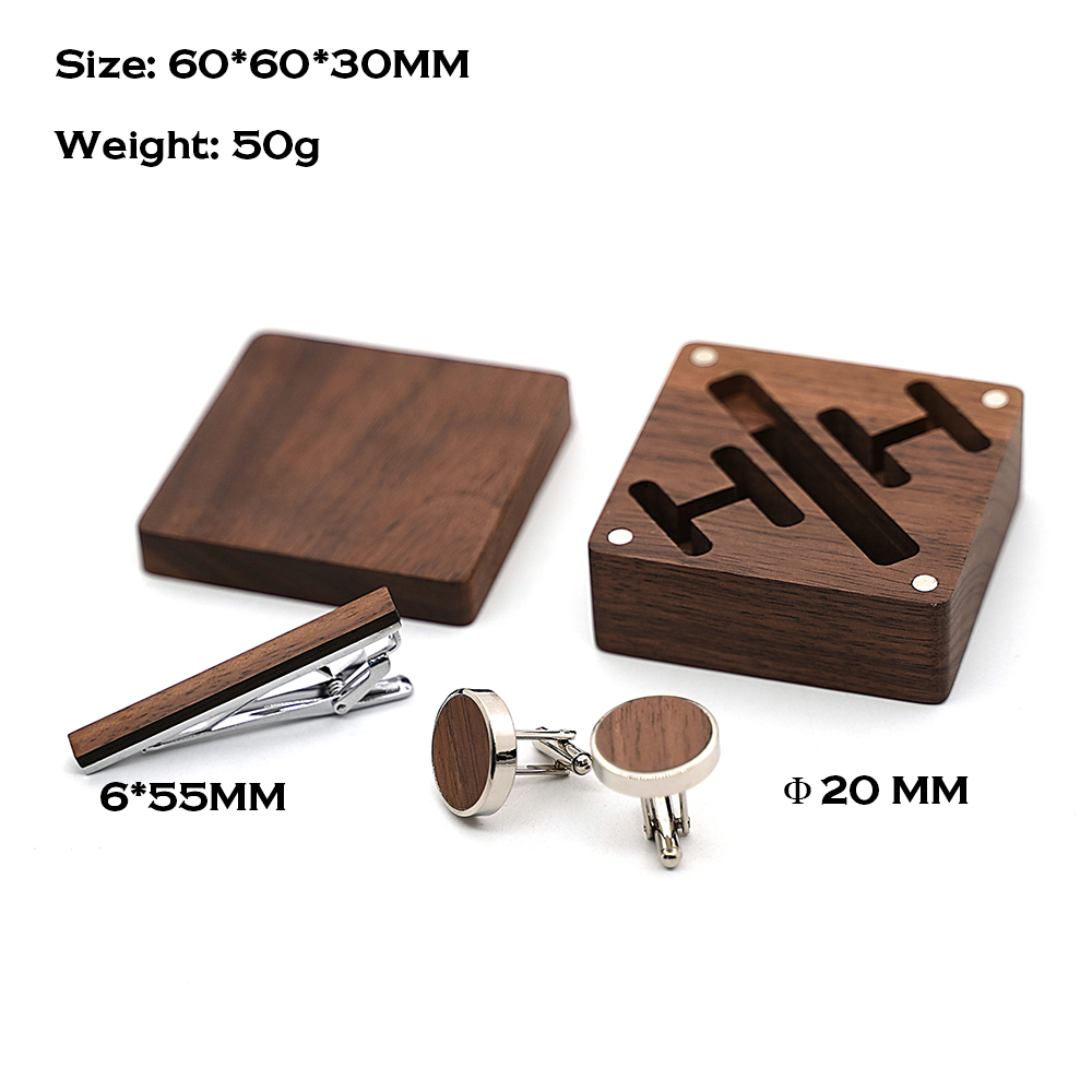 Custom Engraved Wooden Groom A - Cufflink Box Set ulasan dan harga