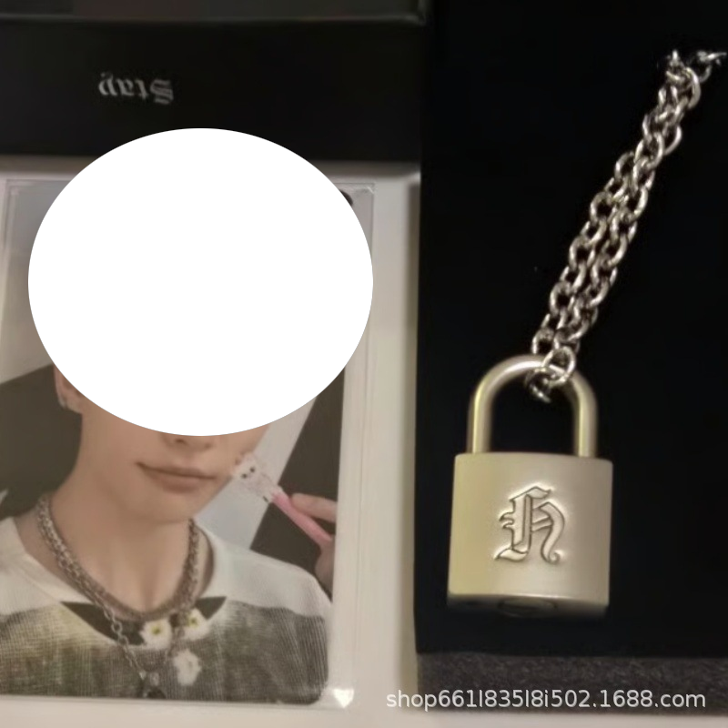 Ashionable Creative Metal Lock - Men Accessories Jewelry ulasan dan harga