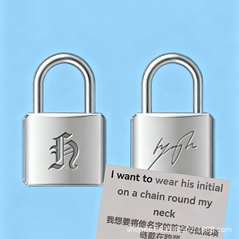 Ashionable Creative Metal Lock - Men Accessories Jewelry ulasan dan harga