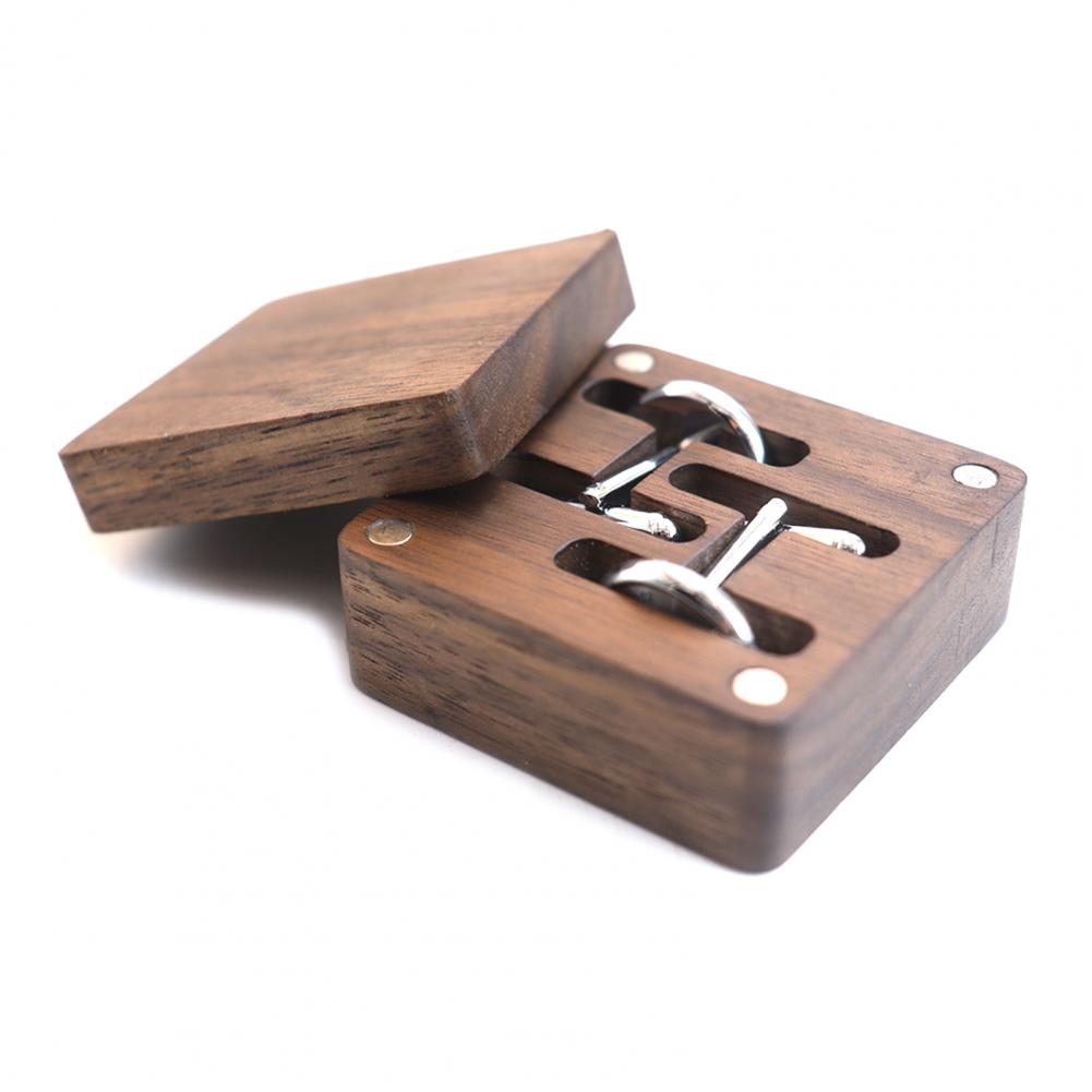 Walnut Cufflink Box Solid Wood - Cufflink Box Set ulasan dan harga