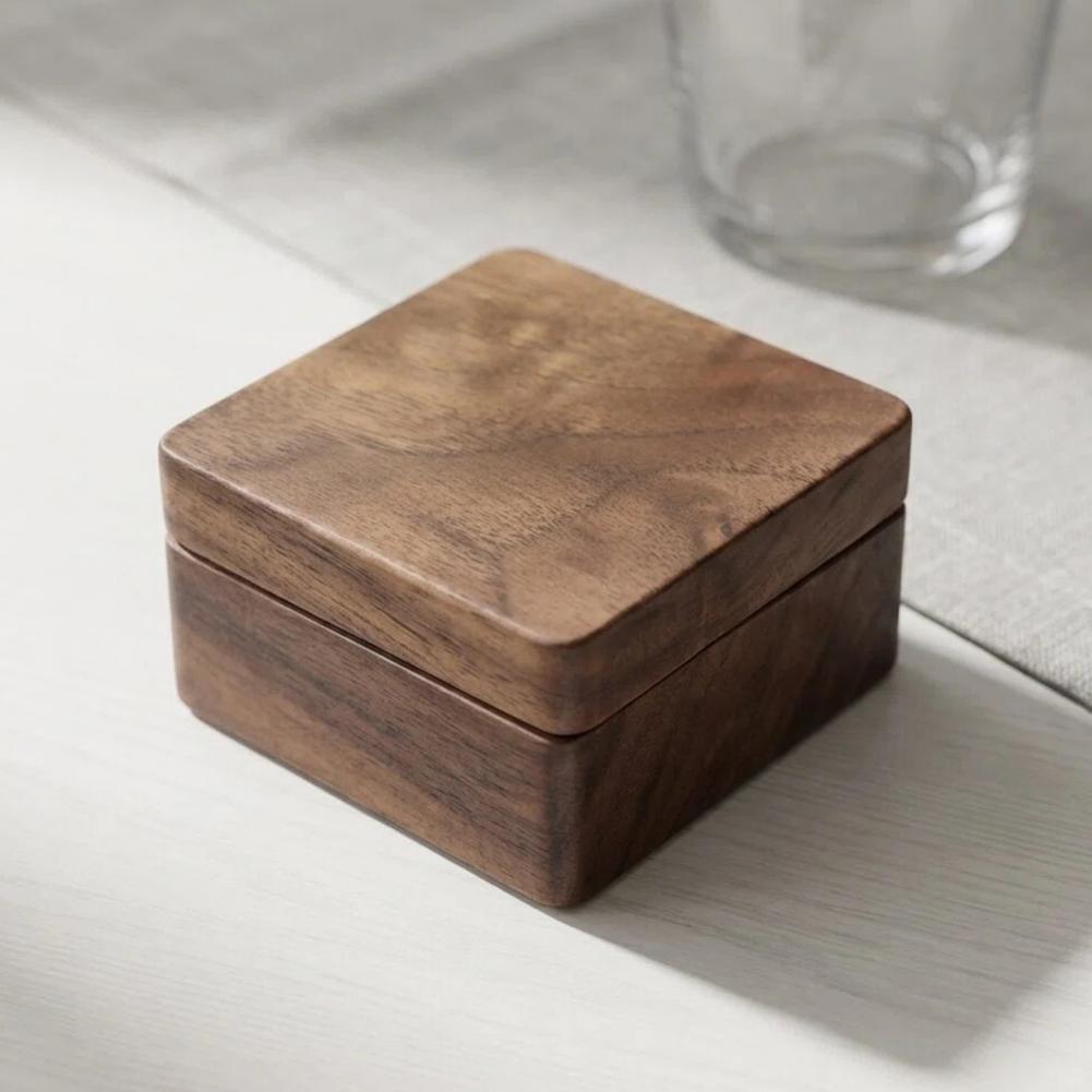 Walnut Cufflink Box Solid Wood - Cufflink Box Set ulasan dan harga